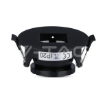 GU10 Корпус Луна Квадрат Черно + Черно