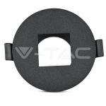 GU10 Корпус Луна Квадрат Черно + Черно