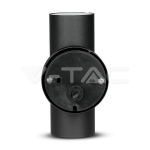 GU10 Тяло Стомана Черно IP44 Две Линии