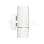 GU10 Тяло Стомана Бяло IP44 Две Линии