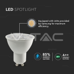 LED Крушка SAMSUNG Чип GU10 6W Пластик 10° 6400K