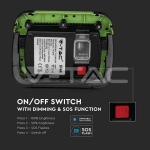 20W LED Прожектор SAMSUNG Чип Презаредим USB + SOS Функция IP44 4000K