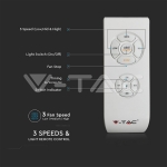 15W LED Тяло/Вентилатор Таван Дистанционно 3 в 1 5 Перки