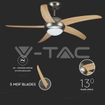 2 x Е27 LED Тяло/Вентилатор Таван Дистанционно 5 Перки