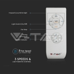 2 x Е27 LED Тяло/Вентилатор Таван Дистанционно 4 Перки