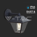 Стенен Фенер Е27 Черен