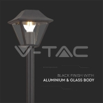 Градинска Лампа E27 950мм Черен