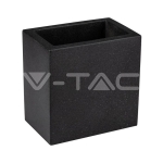 Стенна Лампа G9 Бетон Квадрат Тъмно Сив