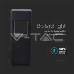 12W Стенна Лампа Бетон Тъмно Сив