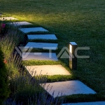 12W Стенна Лампа Бетон Тъмно Сив