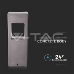 12W Стенна Лампа Бетон Светло Сив