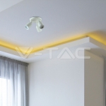 3 x GU10 Стенна Лампа Бяло Тяло