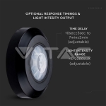 Инфраред Датчик за Движение Таван Черен 360° Мини