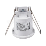 Инфраред Датчик за Движение Таван Вграждане Бял 360° Мини