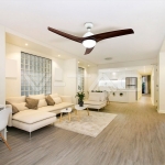 15W LED Тяло/Вентилатор Таван Дистанционно  3 в 1 3 Перки Кафяв 35W AC Мотор