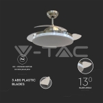 30W LED Тяло/Вентилатор Таван Дистанционно  3 в 1 3 Перки Бяло 35W AC Мотор