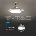 30W LED Тяло/Вентилатор Таван Дистанционно  3 в 1 3 Перки Бяло 35W AC Мотор