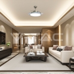 30W LED Тяло/Вентилатор Таван Дистанционно  3 в 1 3 Перки Бяло 35W AC Мотор