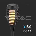 Соларно Градинско Тяло Пламък 1W Колче IP44 4 Бр.