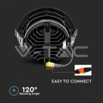 LED Луна SAMSUNG Чип - 10W Рефлоктор COB Черна 6400К