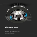 LED Луна SAMSUNG Чип - 30W Рефлоктор COB Черна 6400К