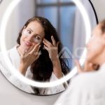 6W LED Огледало Кръг IP44 Anti Fog 6400K + 19W Нагревател