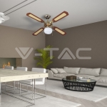 1 x Е27 LED Тяло/Вентилатор Таван 4 Перки 50W AC Мотор