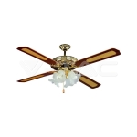 4 x Е27 LED Тяло/Вентилатор Таван 4 Перки 55W AC Мотор