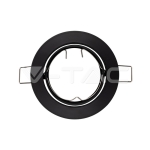 GU10 Корпус Луна Кръг Оринтируема Черна