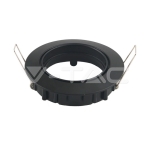 GU10 Корпус Луна Кръг Оринтируема Черна