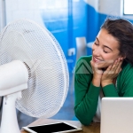 40W Вентилатор Бял Настолен 16 инча