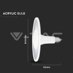 LED Крушка SAMSUNG Чип 18W Акрилна UFO Пластик 4000К