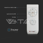 50W LED Вентилатор Дистанционно 3 в 1 AC Мотор Сив Ринг