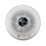 50W LED Вентилатор Дистанционно 3 в 1 AC Мотор Сив Ринг