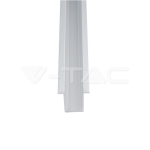 Монтажен Kит С Дифузер За LED Лента Алуминиев 2000мм Без Капак