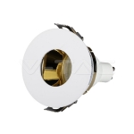 GU10 Отливка Кръг Бяло+Златно