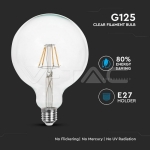 LED Крушка 6W Filament E27 G125 6400K