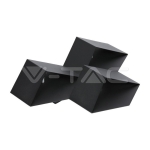 9W Стенна Лампа Черно Тяло 3000K IP20