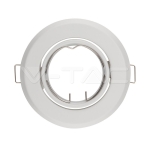 GU10 Фитинг Кръг Бял 2 бр/кутия