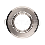 GU10 Фитинг Кръг Сатен Никел 2 бр/кутия