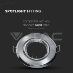 GU10 Фитинг Кръг Сатен Никел 2 бр/кутия