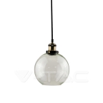 Стъклен Пендел Винтидж Прозрачен ф200