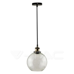 Стъклен Пендел Винтидж Прозрачен ф200