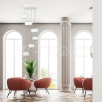 72W LED Висящ Пендел Димиращ Бял 3000K