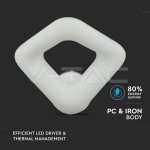 20W LED Стенна Лампа Бяла Димираща 3000K