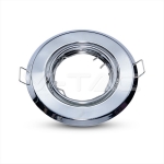 GU10 Фитинг Кръг Хром 2бр./опаковка