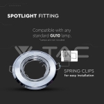 GU10 Фитинг Кръг Хром 2бр./опаковка