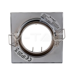 GU10 Фитинг Квадрат Хром 2бр./опаковка