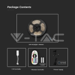 LED Лента 28W 5050/54 RGB + 3 в 1 IP65 Сет Смарт