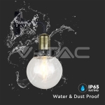 Стенна Лампа E27 IP65 Ф150 Черна